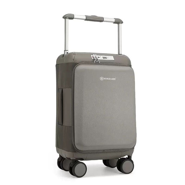 Grey AeroFlex Smart Cabin Trolley