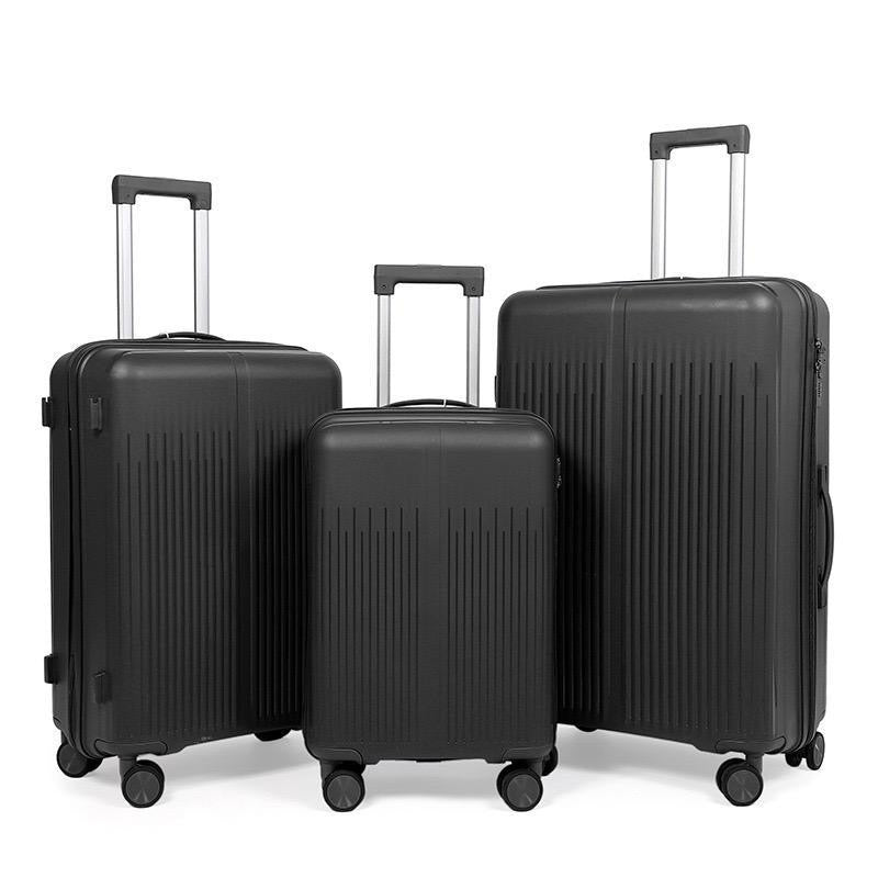 Skyline Flex Luggage Set – Black