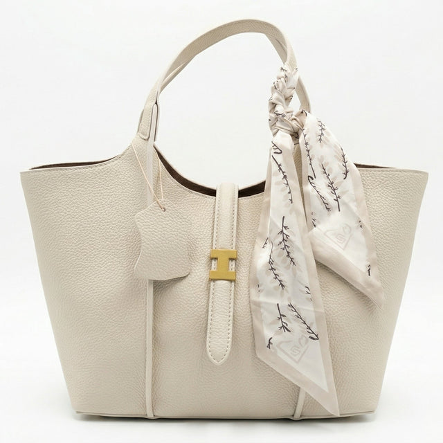 Camille Wide Strap Tote – Scarf Edition