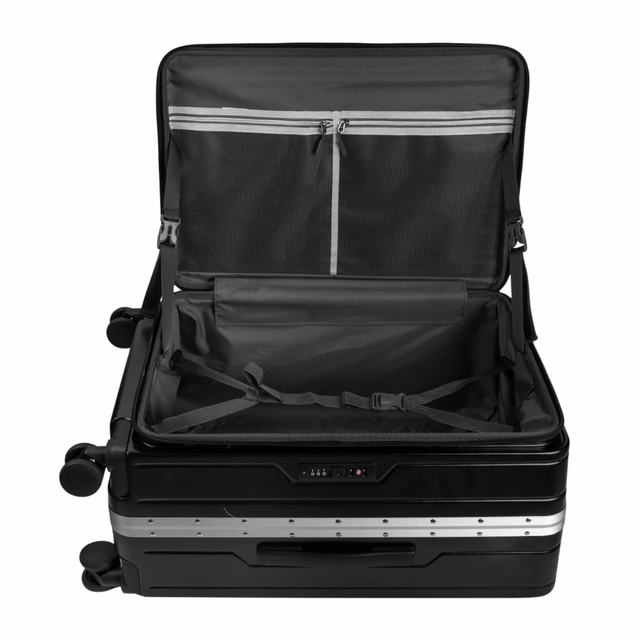 Black AeroPort 3-Piece Front Access Luggage Set
