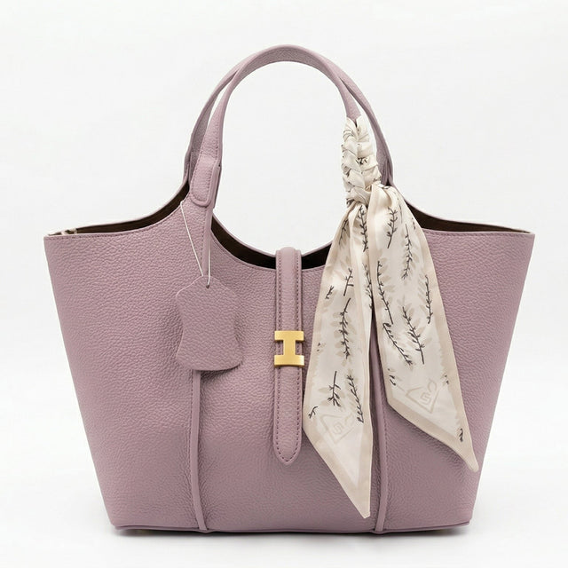 Camille Wide Strap Tote – Scarf Edition