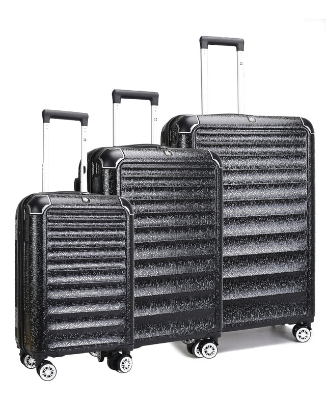 Black Swiss Hardshell Traveling Set of 3
