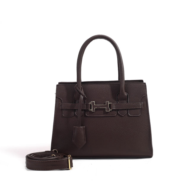 Structured Top Handle Satchel Shoulder Bag