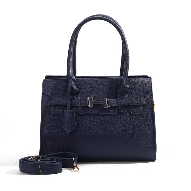 Elite Structured Top-Handle Handbag