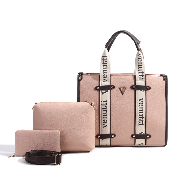Structured Trio Tote Set – 3-Piece Set