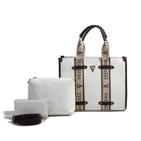 Structured Trio Tote Set – 3-Piece Set