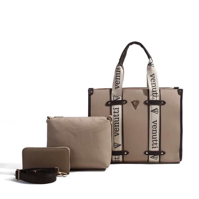 Structured Trio Tote Set – 3-Piece Set