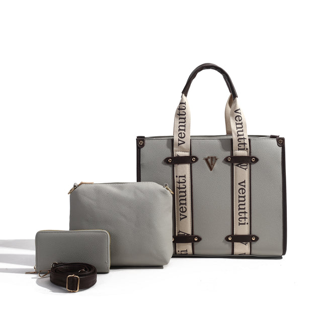 Structured Trio Tote Set – 3-Piece Set