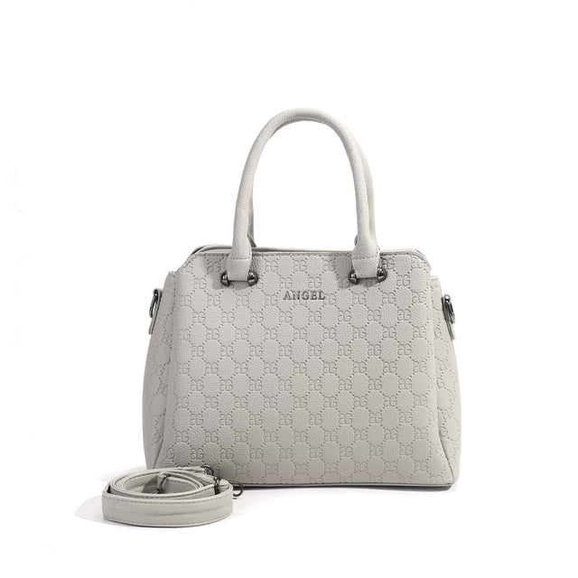 Tri AG embossed handbag