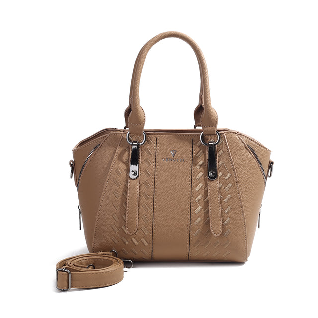 Crescent Magic embossed handbag