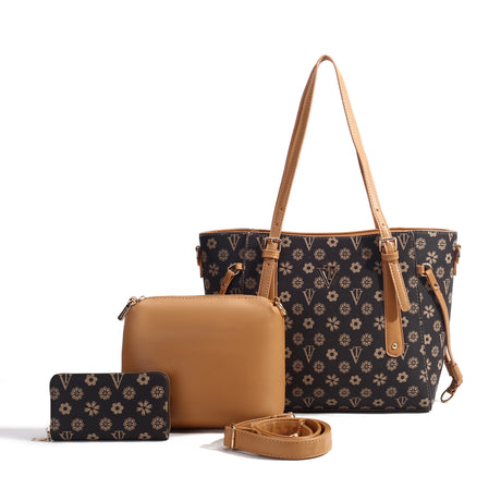 Prestige Check 3-Piece Tote Set