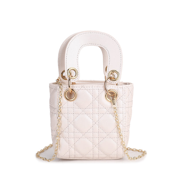 Quilted Mini Bucket Handbag