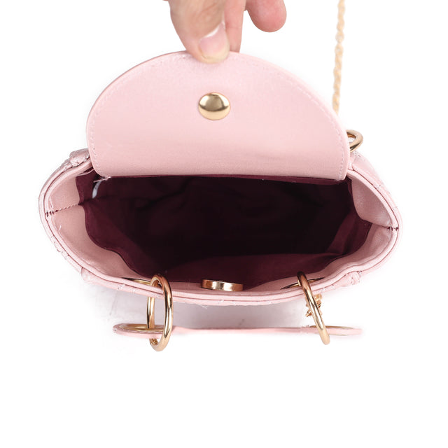 Quilted Mini Bucket Handbag