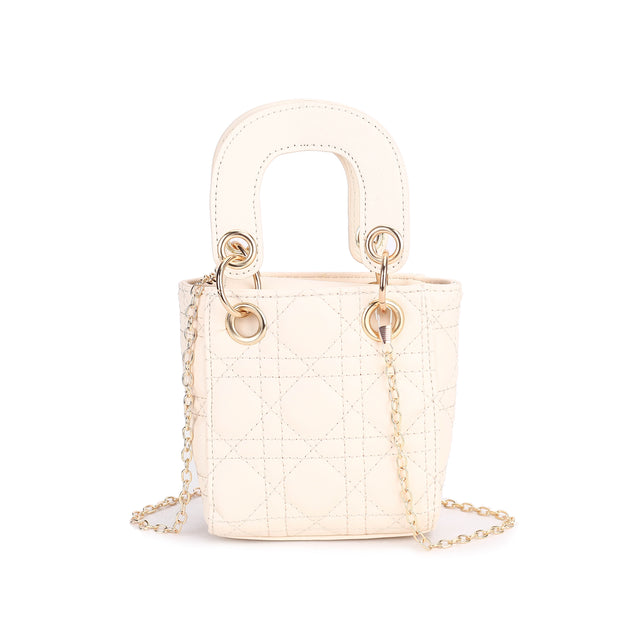 Quilted Mini Bucket Handbag