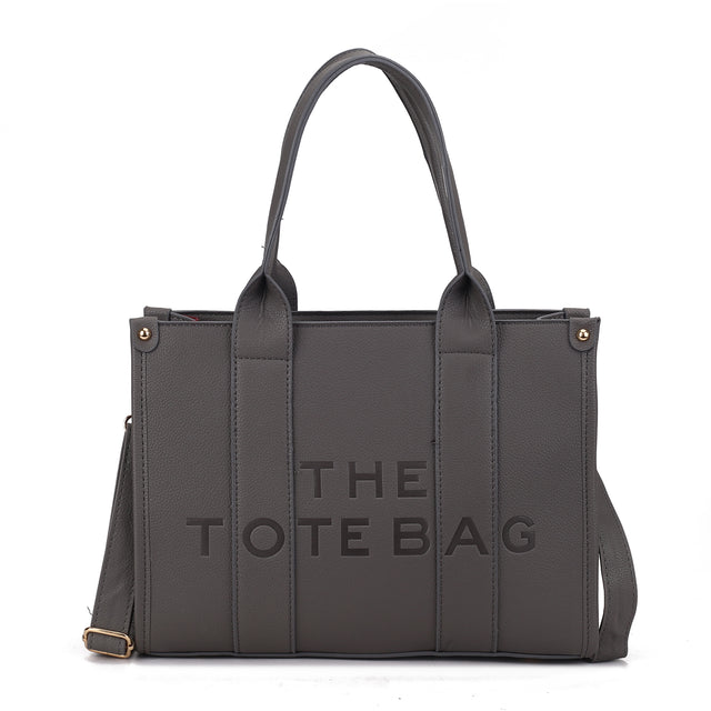MEDIUM EMBOSSED THE TOTE BAG