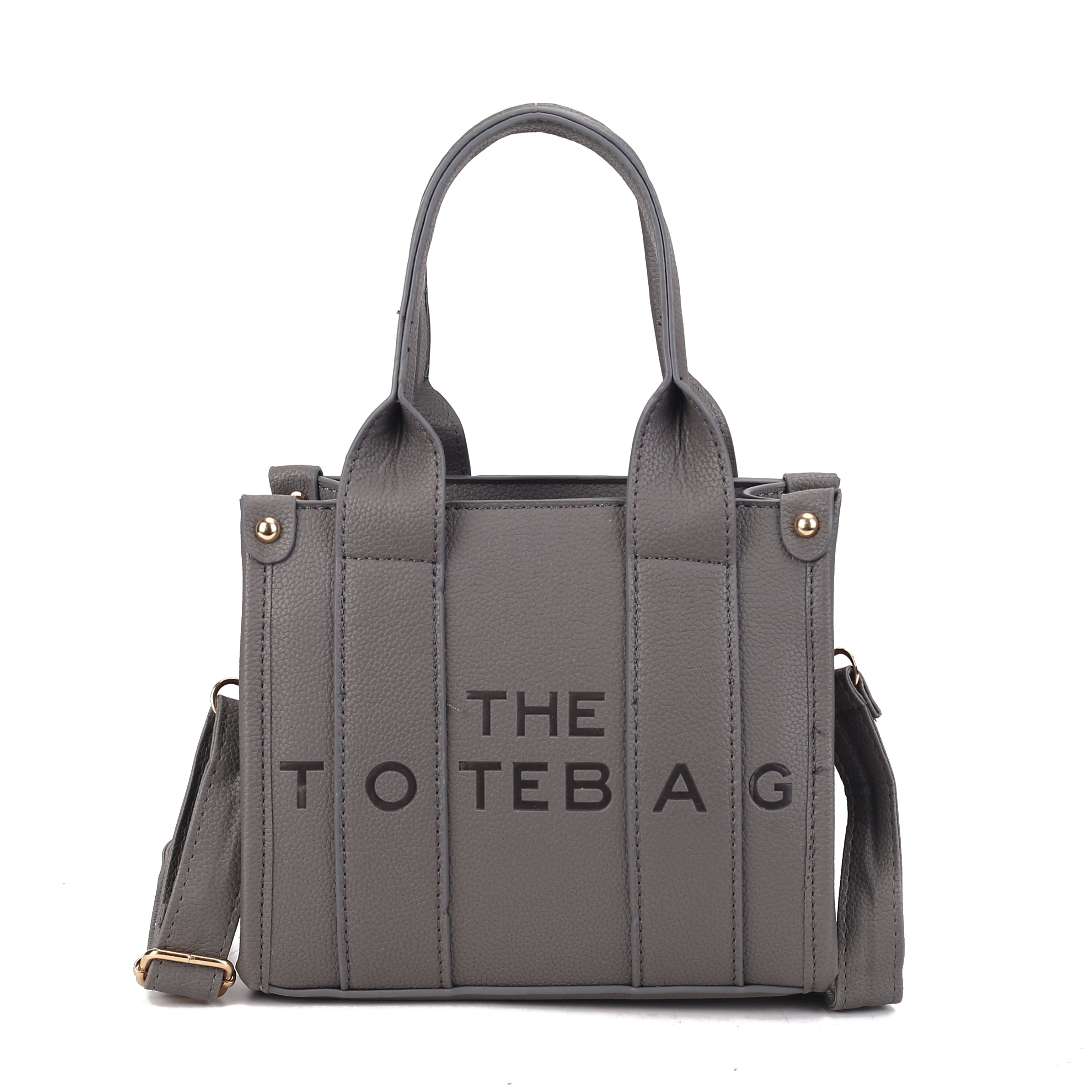 SMALL EMBOSSED THE TOTE BAG