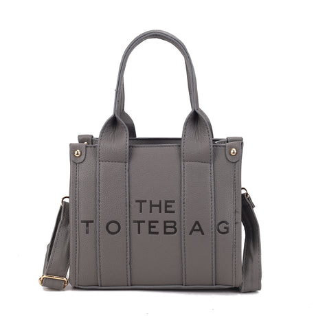 SMALL EMBOSSED THE TOTE BAG