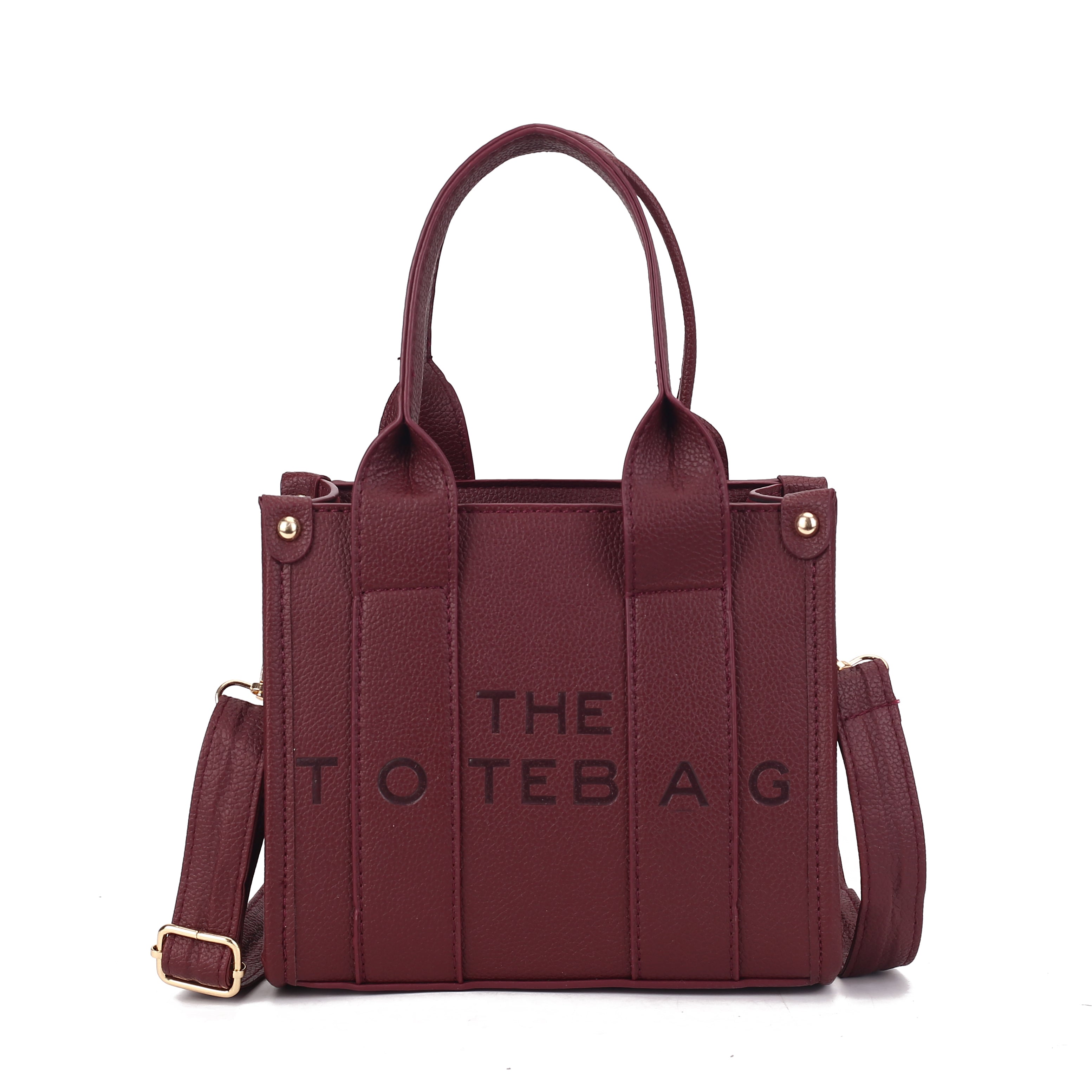 SMALL EMBOSSED THE TOTE BAG