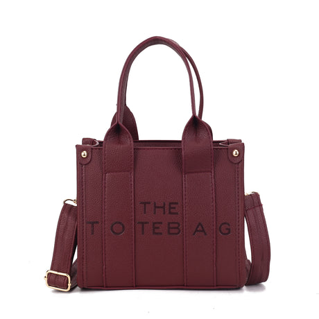 SMALL EMBOSSED THE TOTE BAG