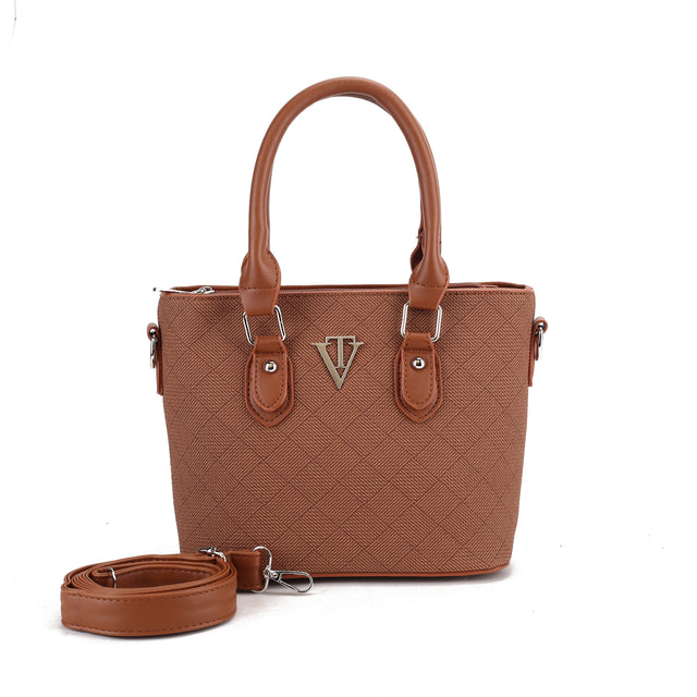 Classic Structured Tote Crossbody Bag