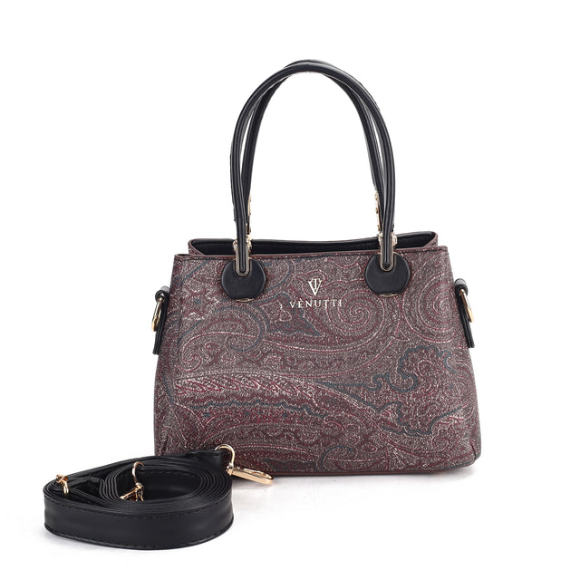 Elegant Paisley Charm Handbag