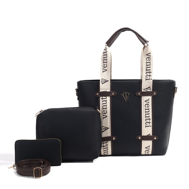 Signature Strap 3-Piece Tote Set