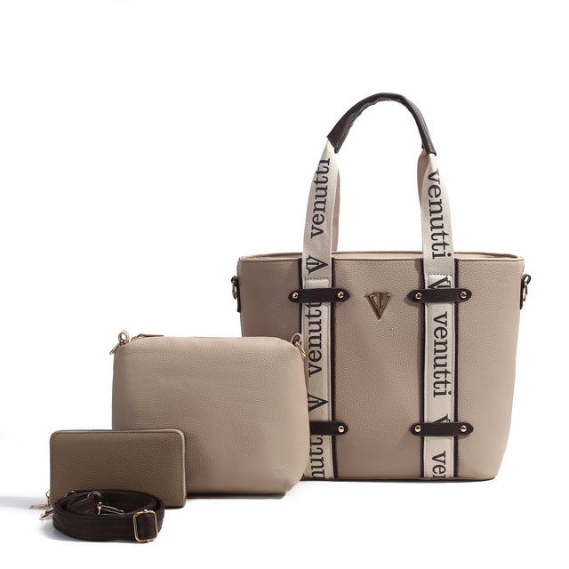 Signature Strap 3-Piece Tote Set