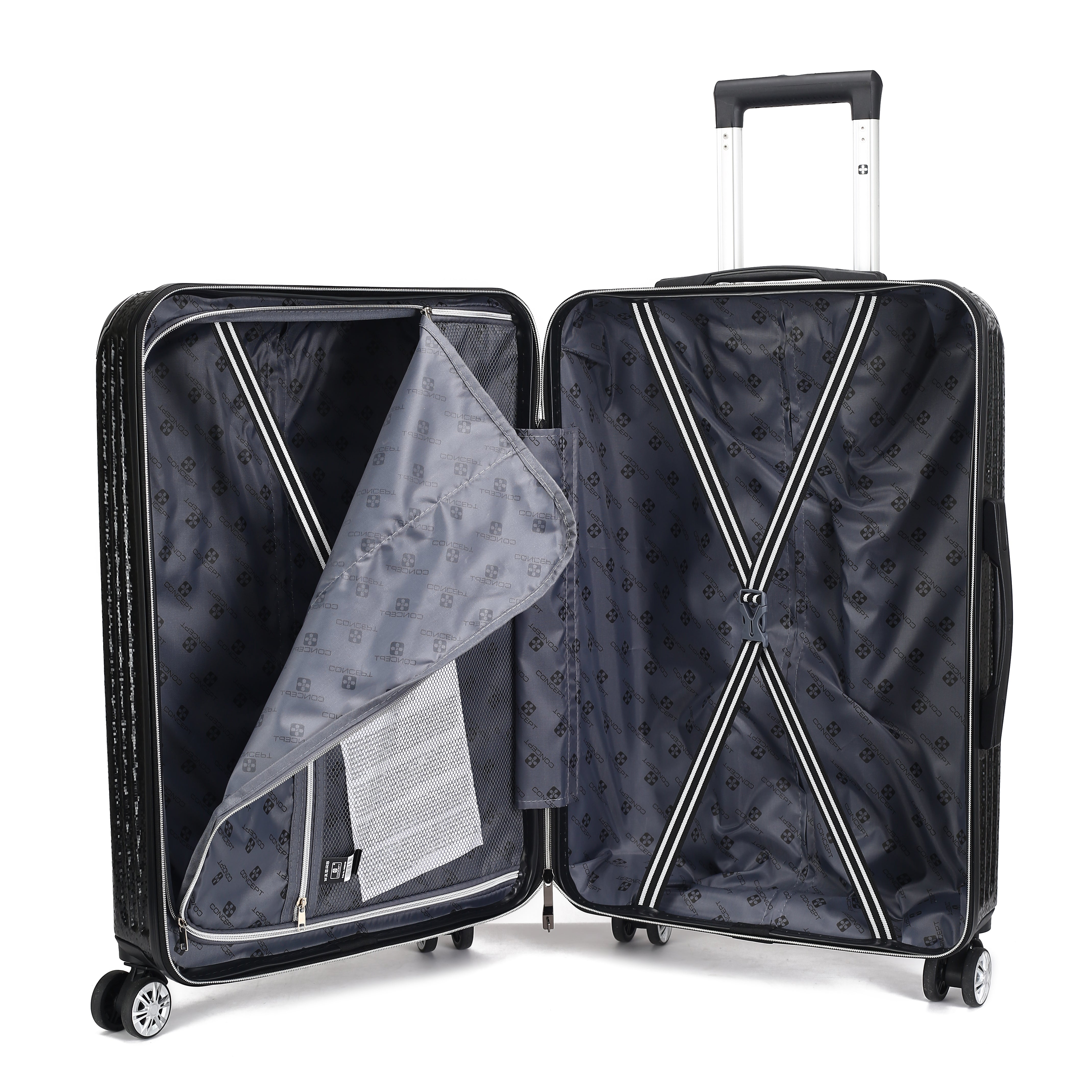 Black Swiss Hardshell Traveling Set of 3