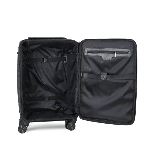 Black Signature Monogram Wide Handle Cabin Trolley