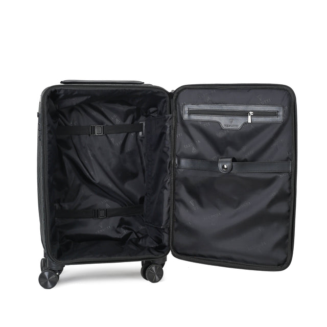 Brown Signature Monogram Wide Handle Cabin Trolley