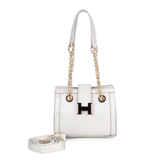 Elegant H-Lock Chain Handbag