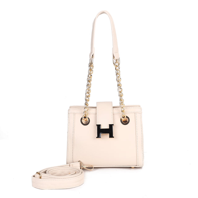 Elegant H-Lock Chain Handbag