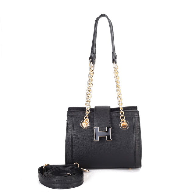 Elegant H-Lock Chain Handbag