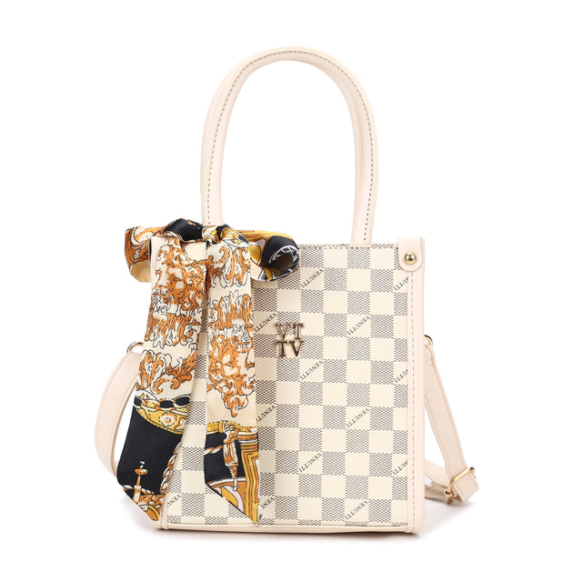 Printed Tote Sling Bag with Scarf