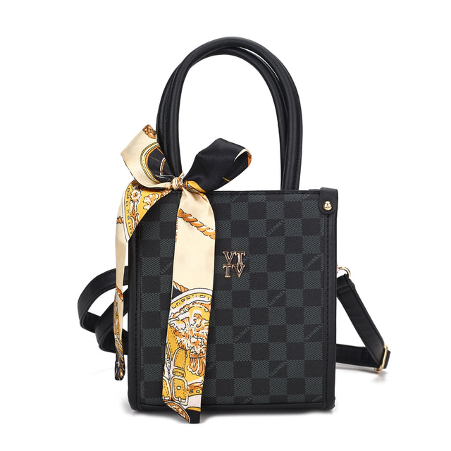 Printed Tote Sling Bag with Scarf