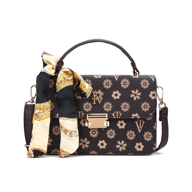 Elegant Top Handle Crossbody Bag