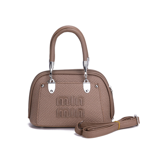 Min Structured Top Handle Crossbody Bag