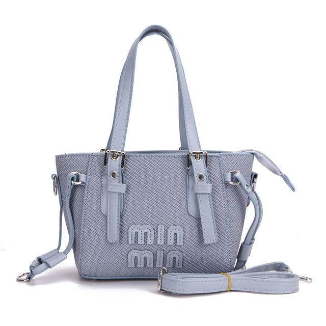 Min Structured Tote Crossbody Bag