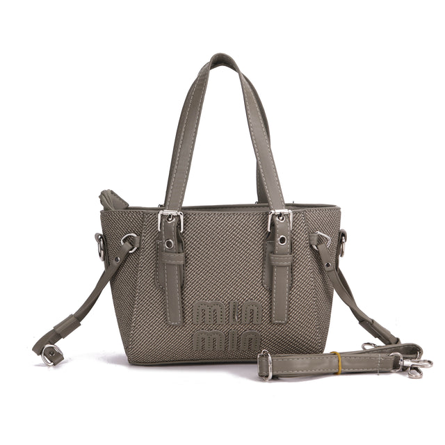 Min Structured Tote Crossbody Bag