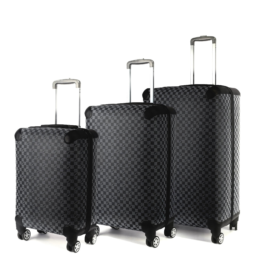 Monogram Traveling Set of 3-Black