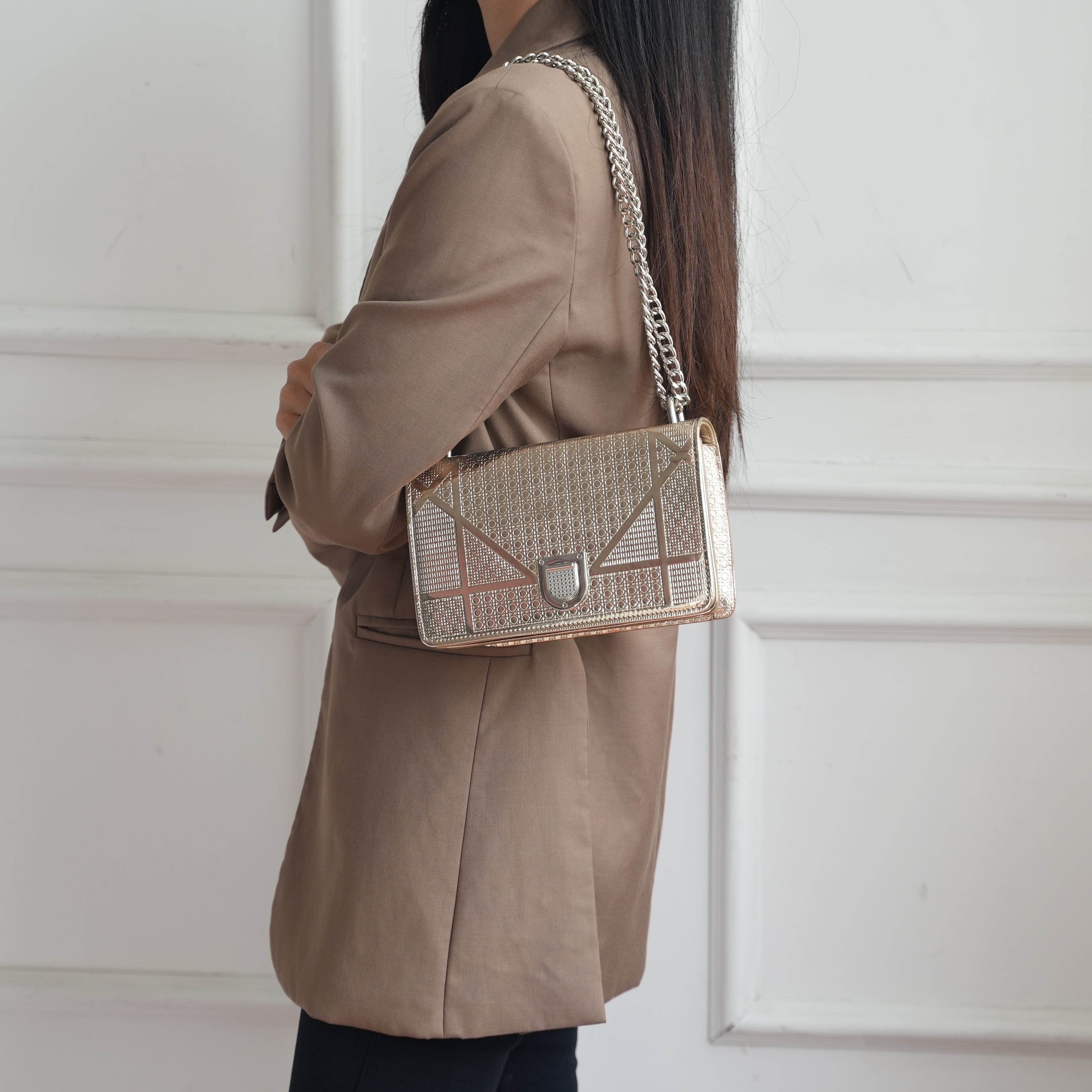 Medium Glossy Stylish vior Bag