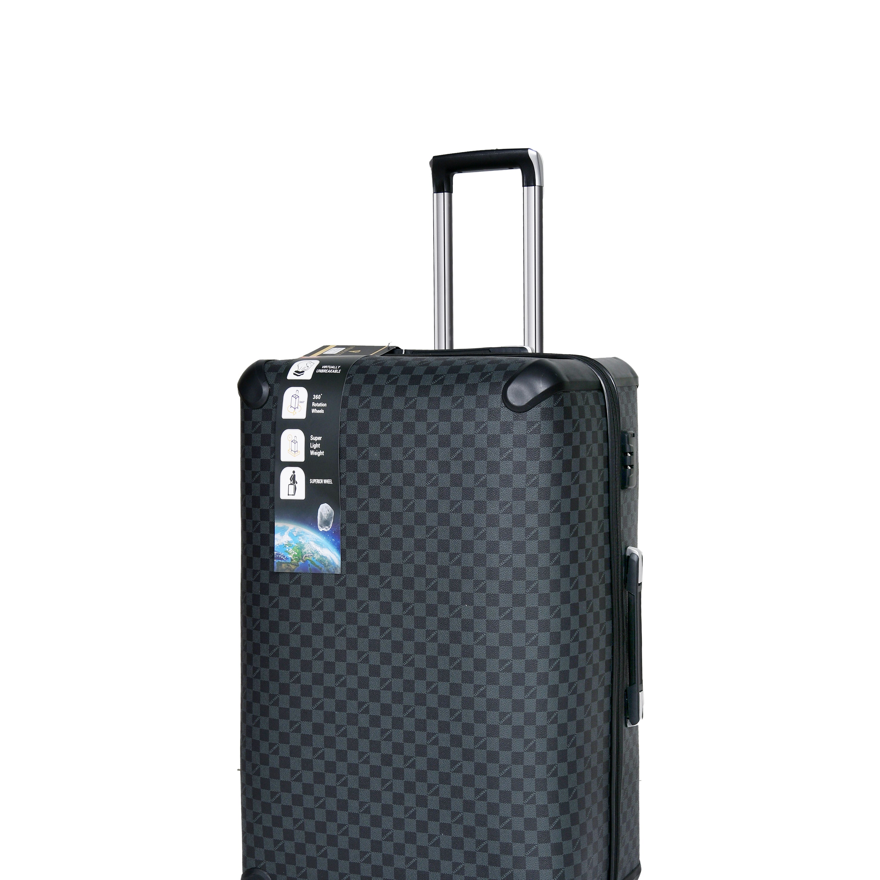 Monogram Traveling Set of 3-Black