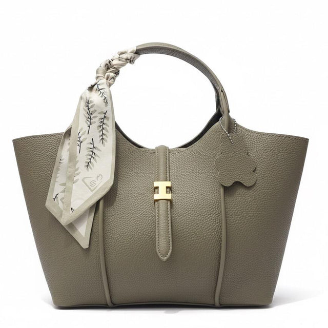 Camille Wide Strap Tote – Scarf Edition