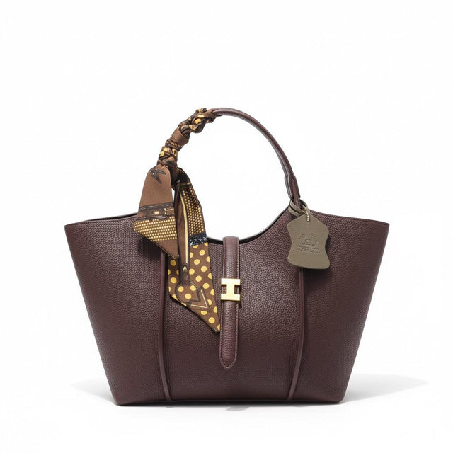 Camille Wide Strap Tote – Scarf Edition