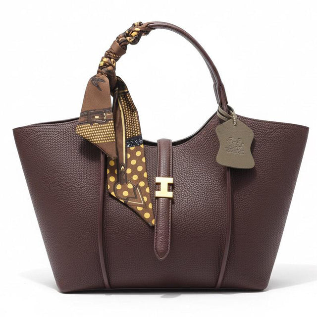 Camille Wide Strap Tote – Scarf Edition