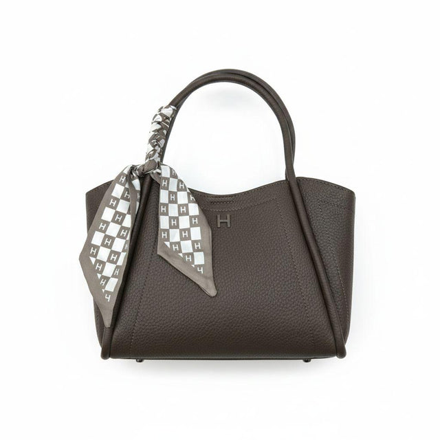 Elegant Scarf Handle Tote