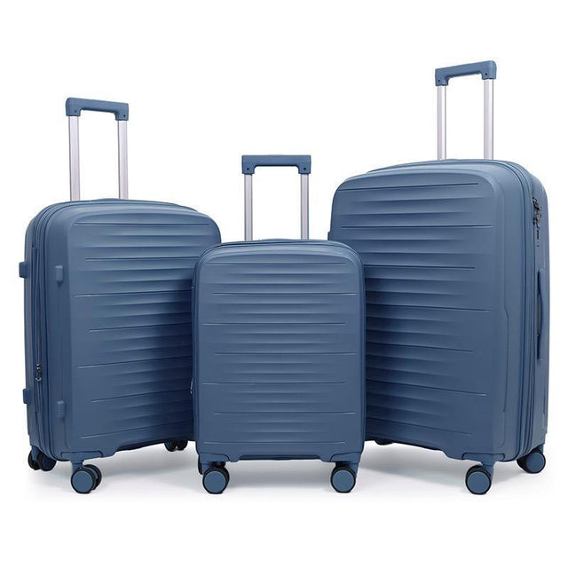 UrbanEdge Hard Shell Luggage Set-Blue