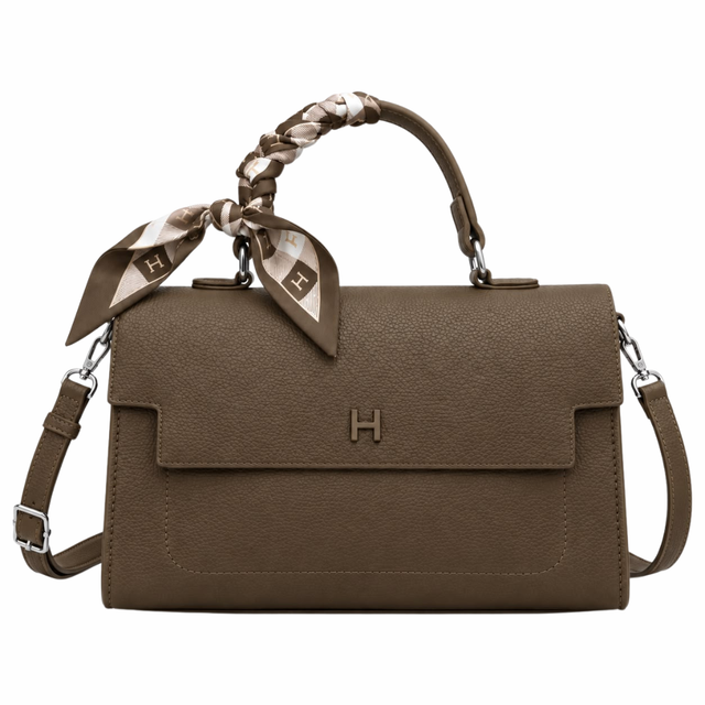 Élodie Scarf-Wrapped Top Handle Bag