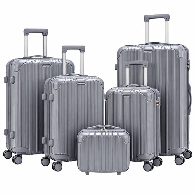 Gray Milano 5-Piece Luggage Set