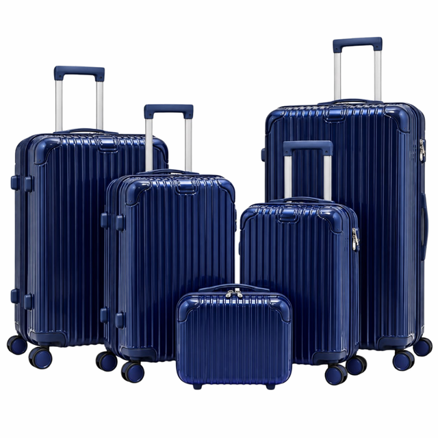 Blue Milano 5-Piece Luggage Set